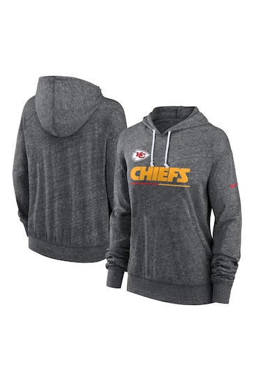 Nike Women's Team (NFL Kansas City Chiefs) Pullover Hoodie in Grey, Size: Small | NKZE07F7G-06G