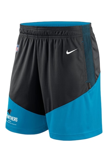 Nike Blue NFL Fanatics Carolina Panthers On-Field Sideline Dri-Fit Knit Shorts