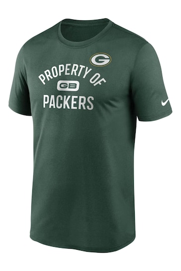 Nike Green NFL Fanatics Green Bay Packers Property of T-Shirt