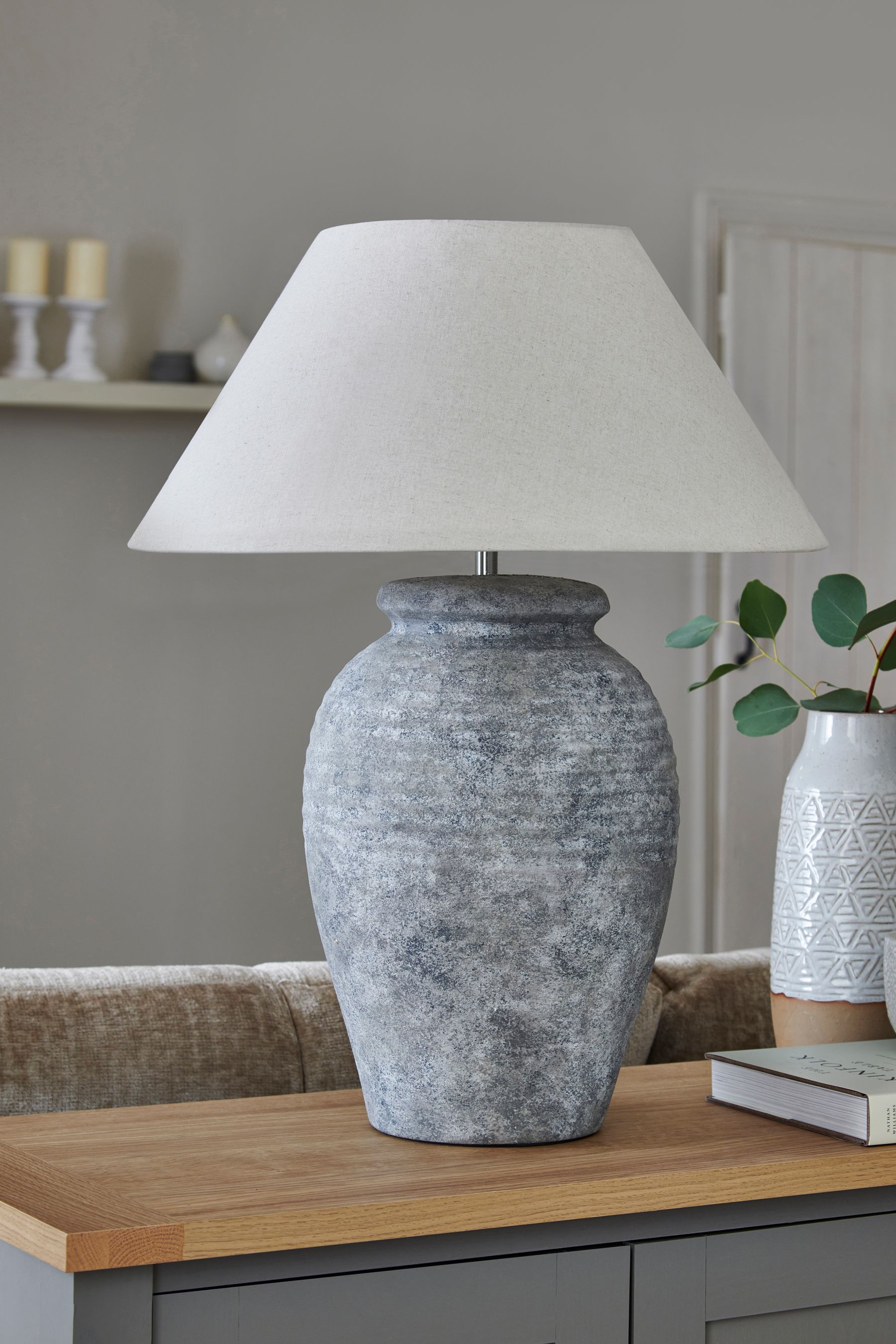 Stone shop lamp next
