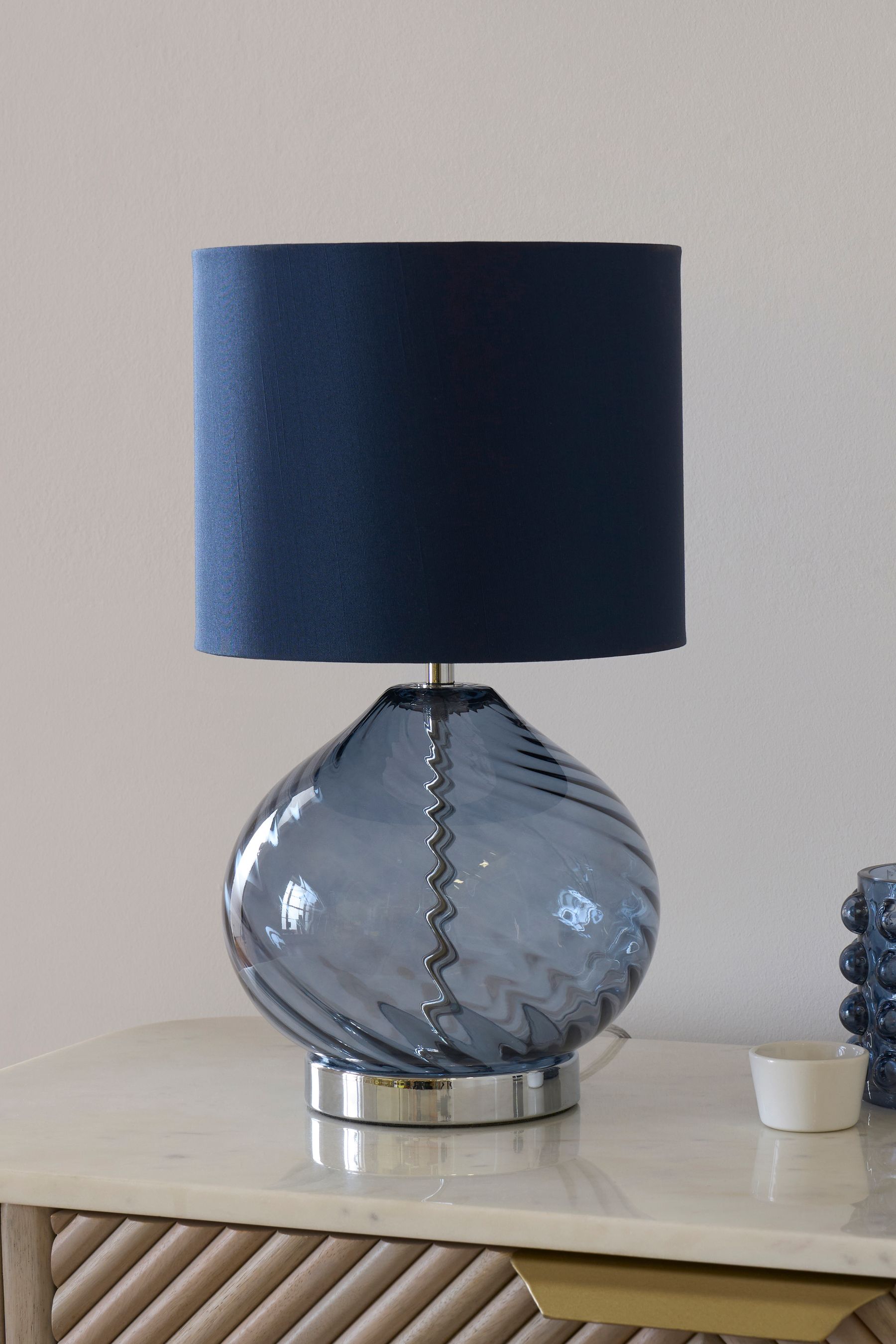 Next navy shop lamp