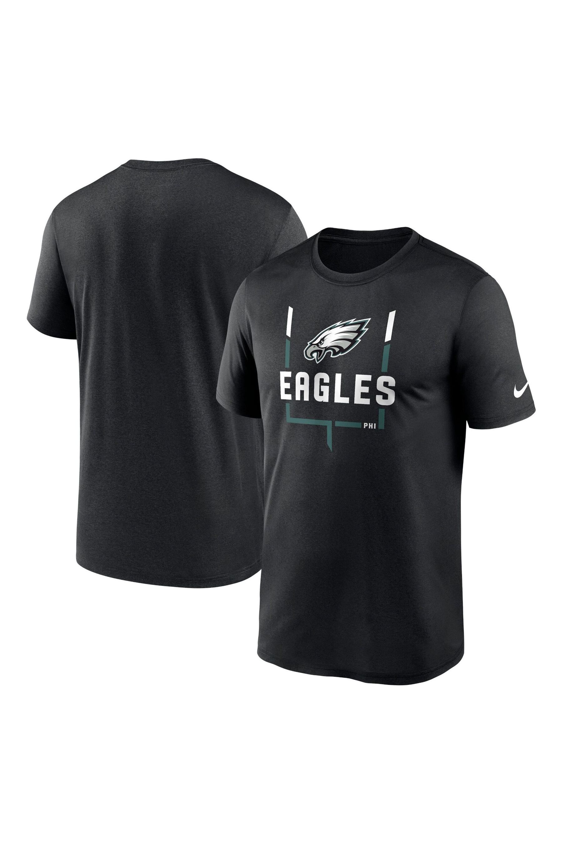 Buy Nike Black NFL Fanatics Philadelphia Eagles Legend Goal Post T