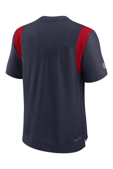 Nike Black NFL Fanatics New England Patriots Sideline Dri-FIT Player Short Sleeve Top