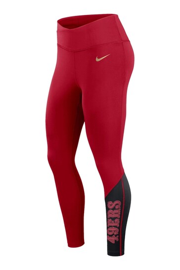 Nike Red NFL Fanatics Womens San Francisco 49ers Leggings Womens