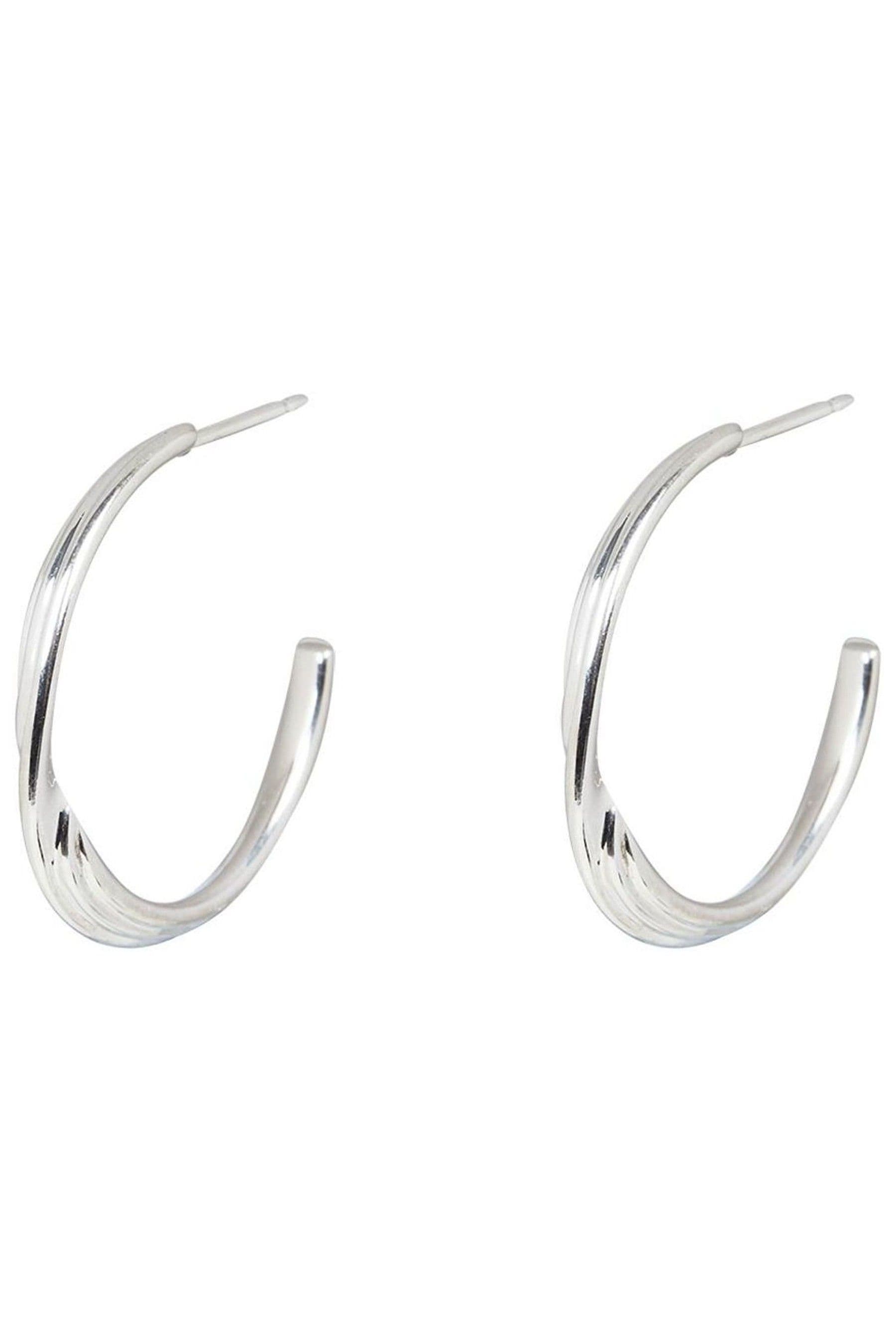 Oliver bonas hotsell silver hoop earrings