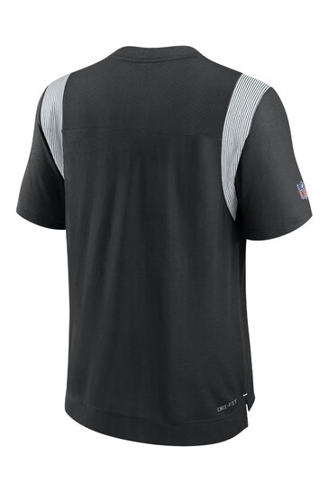 Nike Black NFL Fanatics New York Jets Sideline Nike Dri-FIT Player Short Sleeve Top