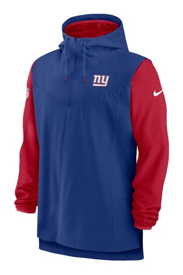 Nike Blue NFL Fanatics New York Giants Sideline Nike Player Lightweight Jacket