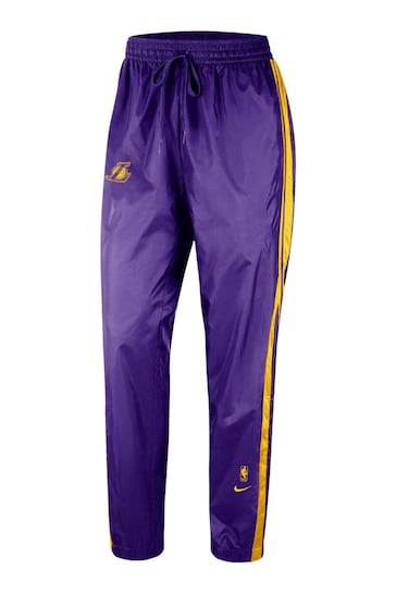 Nike Purple Fanatics Womens Los Angeles Lakers Nike Courtside Joggers Womens