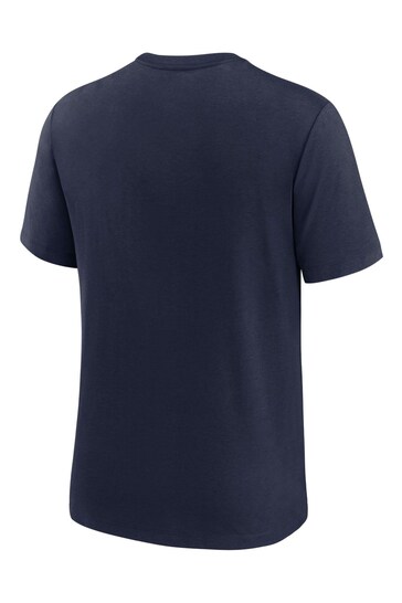 Nike Blue NFL Fanatics New England Patriots Nike Historic Tri-Blend T-Shirt