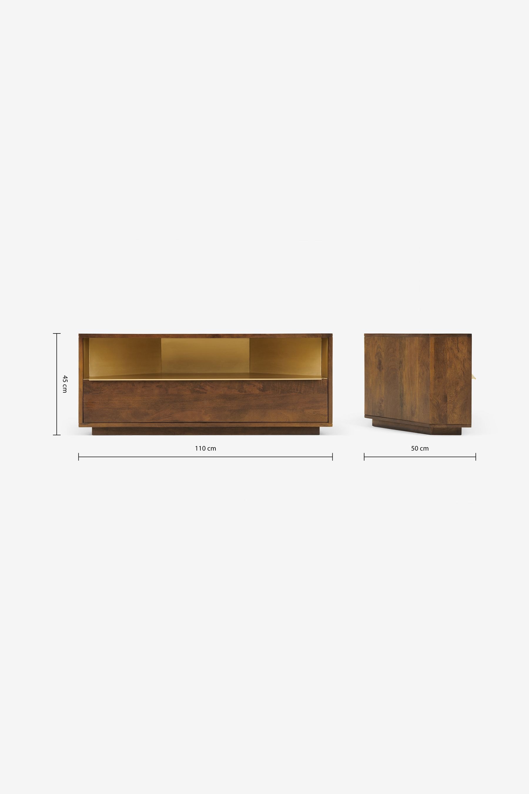 MADE.COM Wood Corner Anderson TV Unit