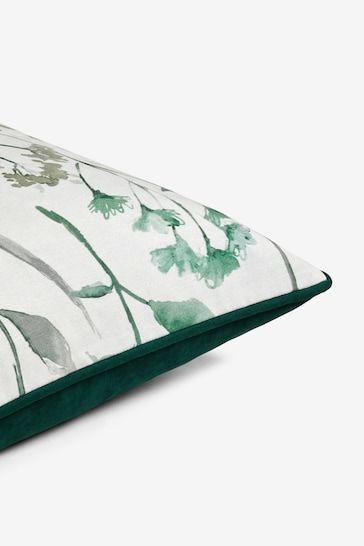 Sage Green 50 x 50cm Isla Floral Cushion