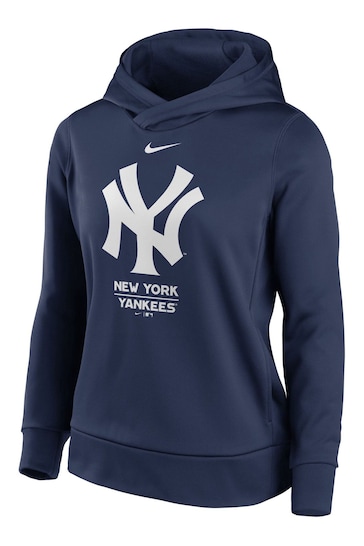 Nike Blue Fanatics Womens New York Yankees Nike Alternate Logo Performance Therma Pullover Hoodie Womens