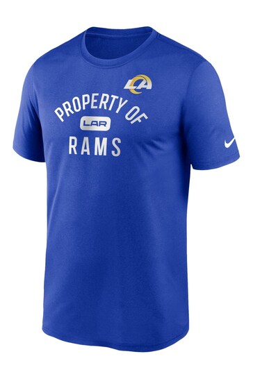 Nike Blue NFL Fanatics Los Angeles Rams Property T-Shirt