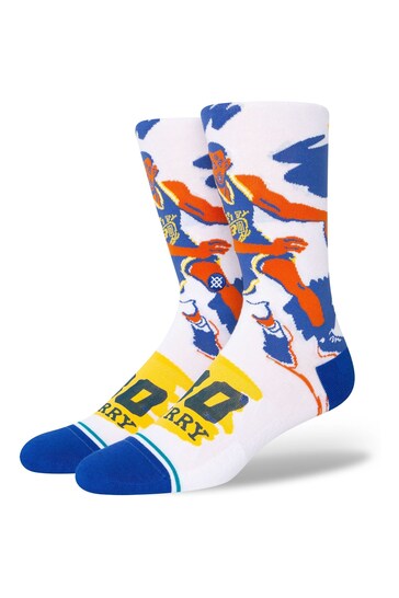 Fanatics Golden State Warriors Stance NBA Painted Player - Stephen Curry Gold Socks