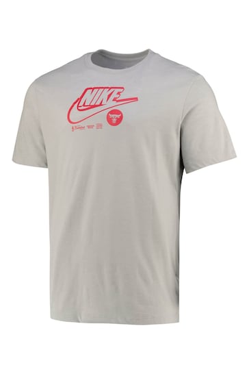 Nike Grey Fanatics Chicago Bulls Nike Essential Logo T-Shirt