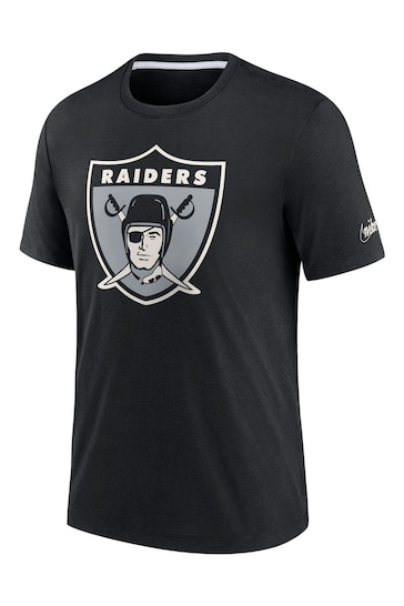 Nike Black NFL Fanatics Las Vegas Raiders Historic Tri-Blend T-Shirt