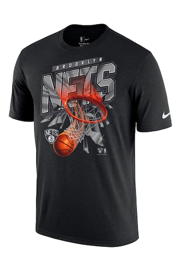 Nike Black Fanatics Brooklyn Nets Nike Shattered Logo T-Shirt