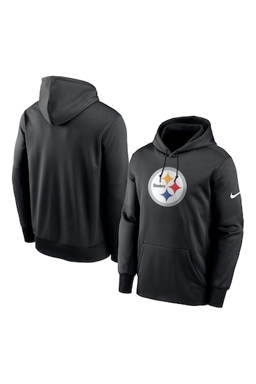 Nike Black NFL Fanatics Pittsburgh Steelers Prime Logo Therma Pullover Hoodie