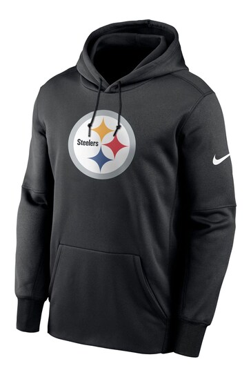 Nike Black NFL Fanatics Pittsburgh Steelers Prime Logo Therma Pullover Hoodie