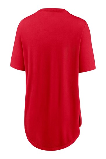 Nike Red NFL Fanatics Womens New England Patriots Weekend City Love T-Shirt Womens