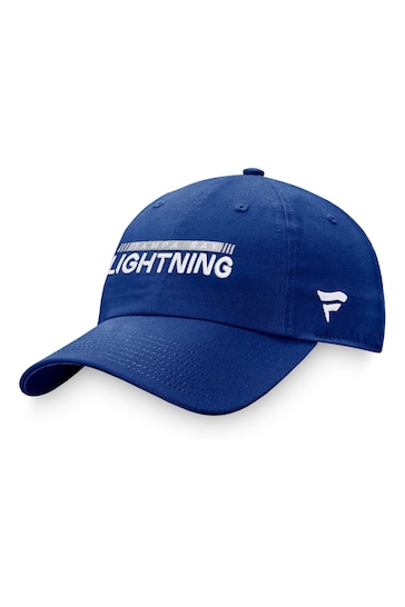 Fanatics Blue Tampa Bay Lightning Branded Authentic Pro Game & Train Unstructured Adjustable Cap