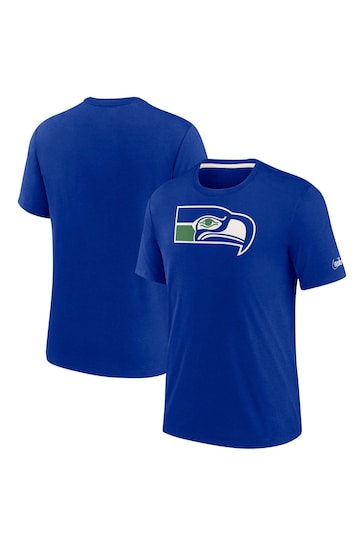 Nike Blue NFL Fanatics Seattle Seahawks Impact Tri-Blend T-Shirt