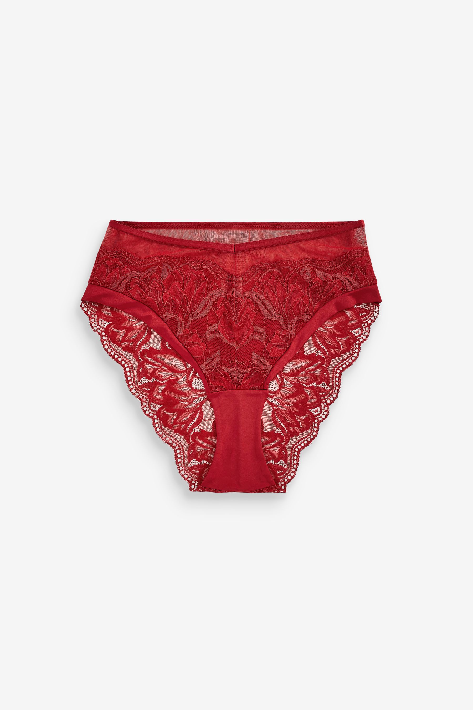 Red lace panties deals