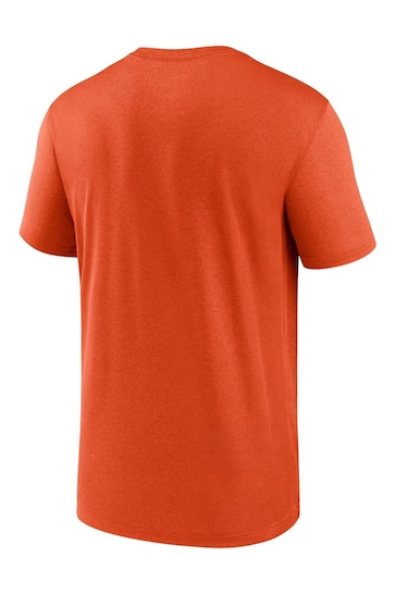 Nike Orange NFL Fanatics Chicago Bears Legend Goal Post T-Shirt