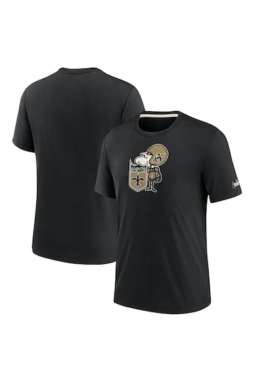 Nike Black NFL Fanatics New Orleans Saints Impact Tri-Blend T-Shirt