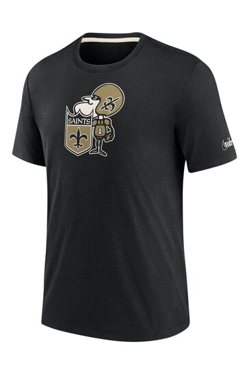 Nike Black NFL Fanatics New Orleans Saints Impact Tri-Blend T-Shirt