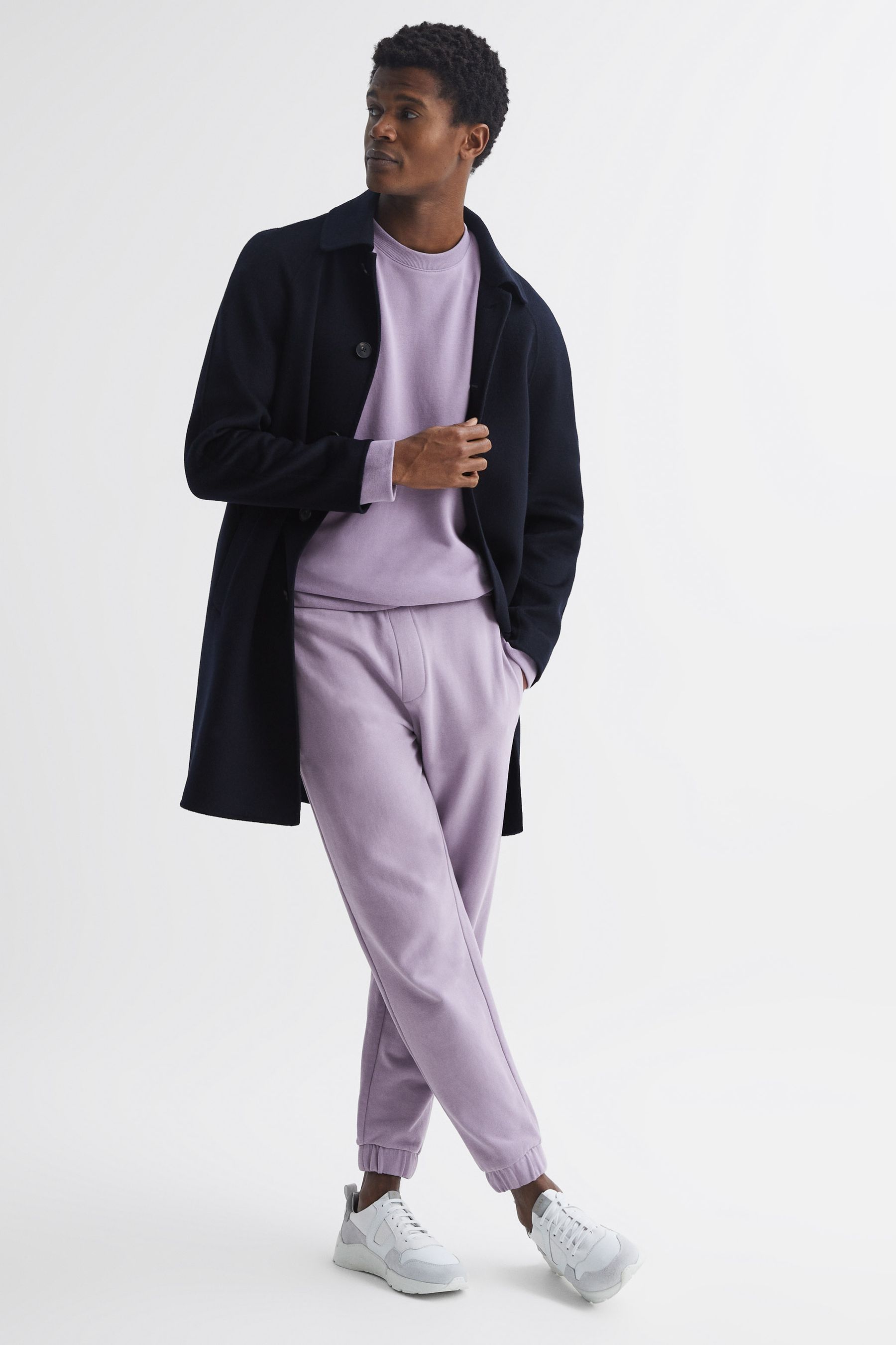 Buy Reiss Lilac Ali Garment Dye Joggers from the Next UK online shop