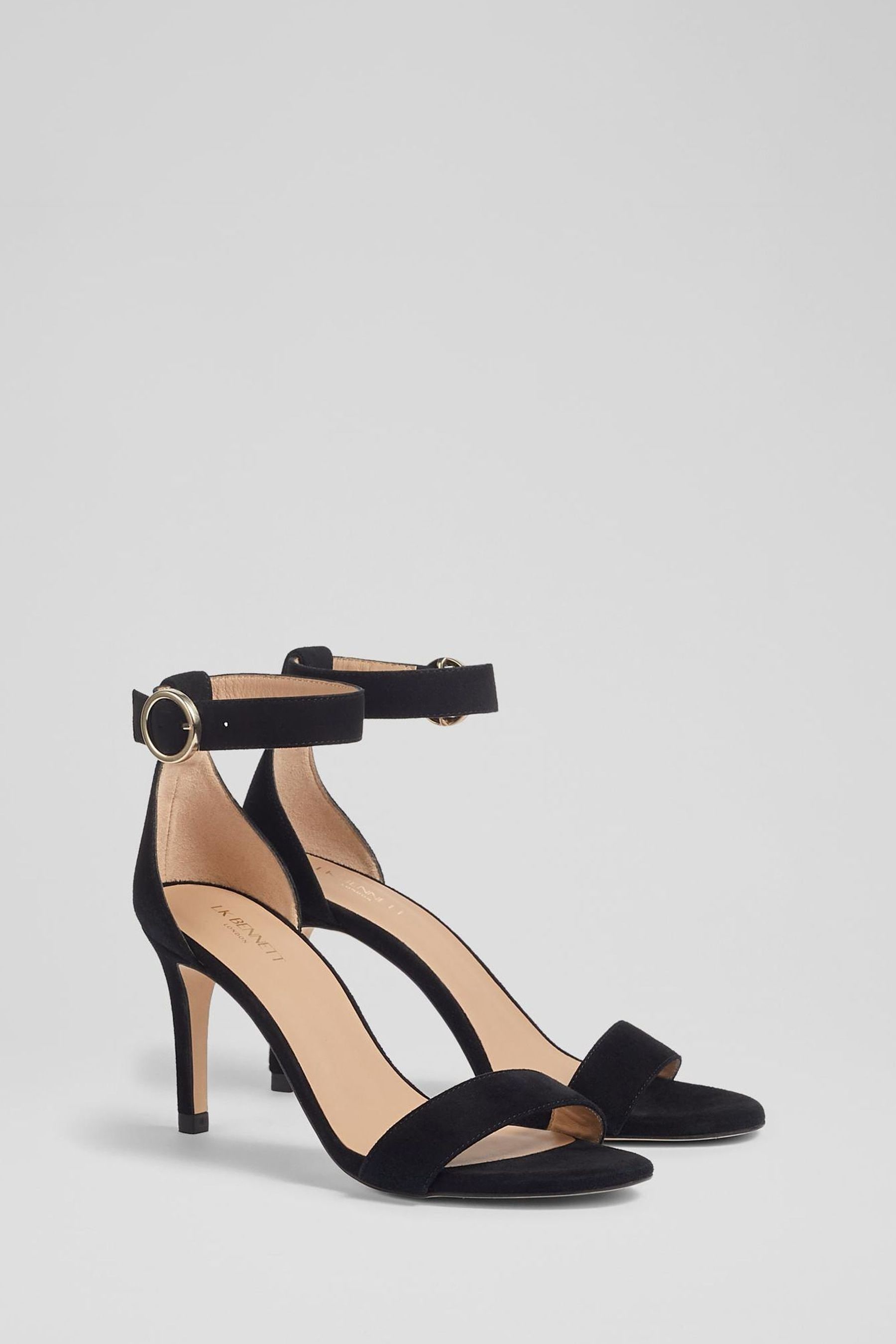 Buy LK Bennett Ivy Black Suede Single Strap Sandals from the Next
