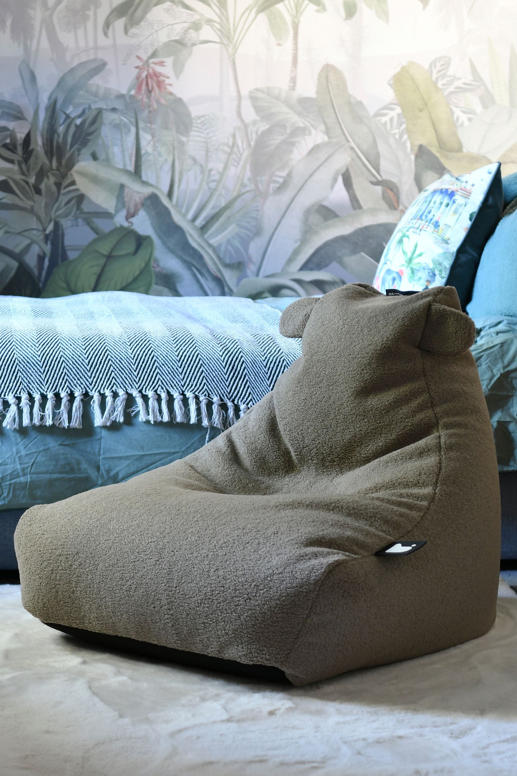 Buy Extreme Lounging Mink Brown Mini Teddy Beanbag from the Next