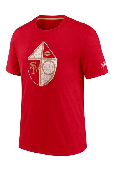 Nike Red NFL Fanatics San Francisco 49ers Historic Tri-Blend T-Shirt