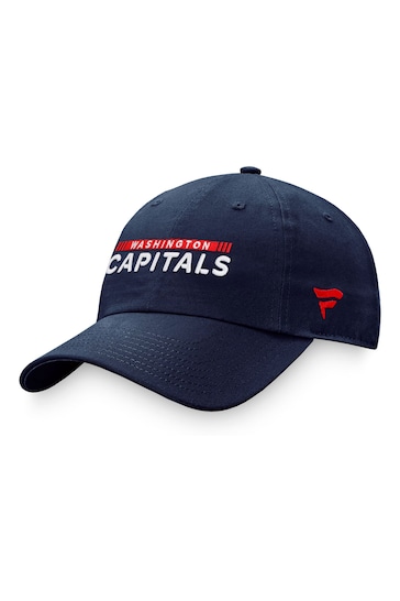 Washington Capitals Fanatics Blue Branded Authentic Pro Game And Train Unstructured Adjustable Cap