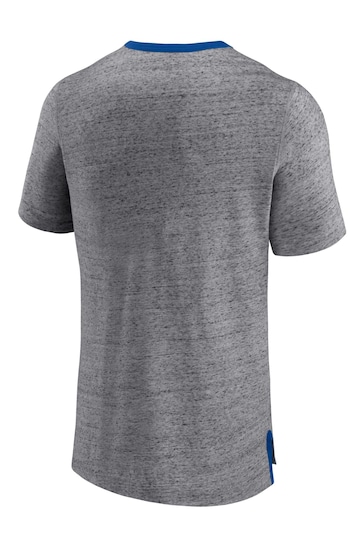 Fanatics Grey Los Angeles Dodgers Iconic Speckled Ringer T-Shirt