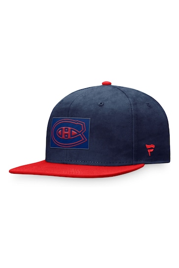 Montreal Canadiens Fanatics Branded Authentic Pro Game & Train Black Snapback Cap
