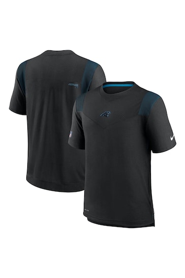 Nike Black NFL Fanatics Carolina Panthers Sideline Coaches T-Shirt