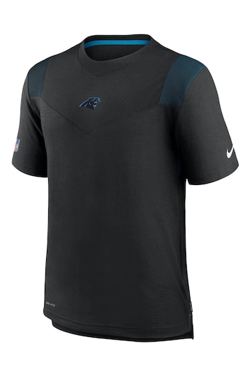 Nike Black NFL Fanatics Carolina Panthers Sideline Coaches T-Shirt