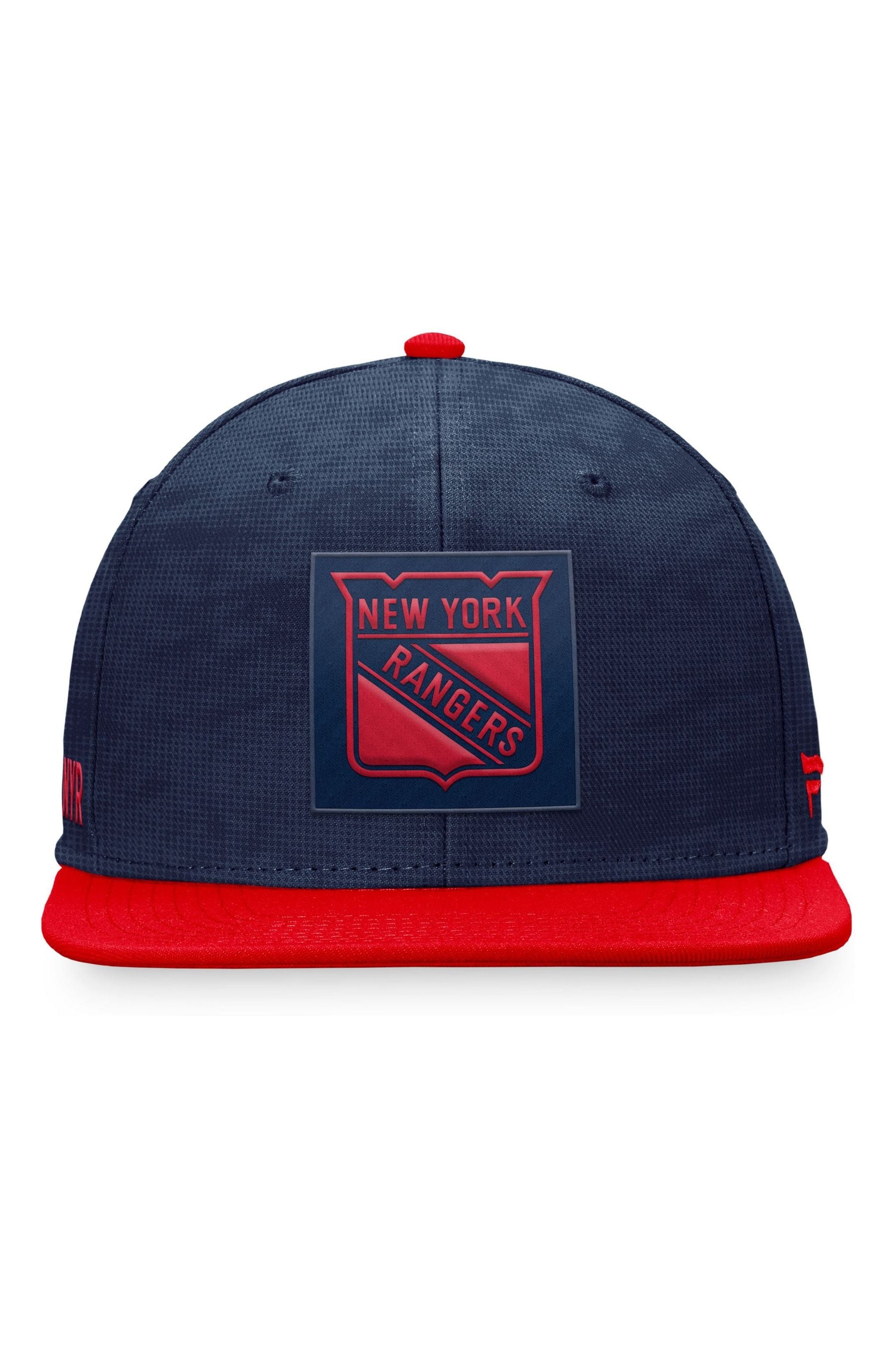 New York Rangers Fanatics Blue Branded Authentic Pro Game Train Snapback Hat