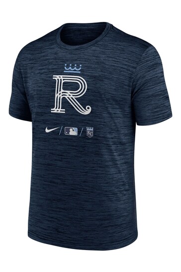 Nike Blue Fanatics Kansas City Royals Nike City Connect Legend Practice Velocity T-Shirt