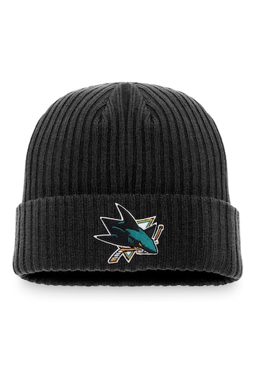 Fanatics San Jose Sharks Fanatics Branded Core Cuffed Knit Black Hat Unisex