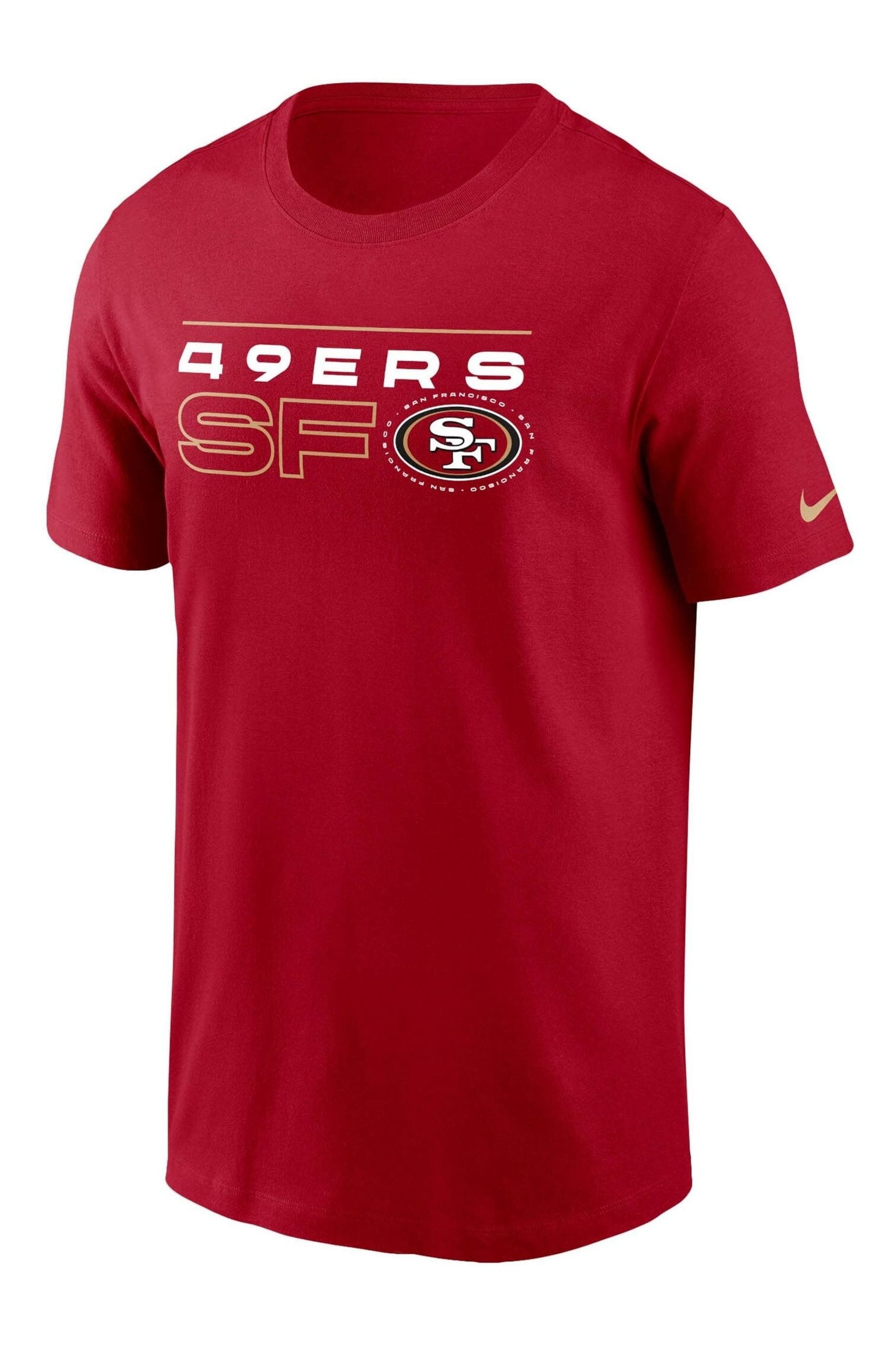 Buy Nike Red NFL Fanatics San Francisco 49ers Broadcast T Shirt
