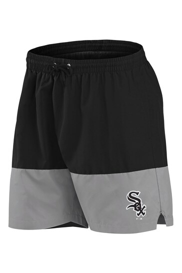 Fanatics Chicago White Sox Woven Black Swim Shorts