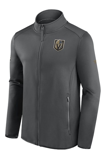 Edmonton Oilers Fanatics Branded Authentic Pro Fleece Grey Jacket