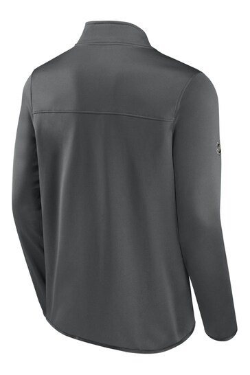 Edmonton Oilers Fanatics Branded Authentic Pro Fleece Grey Jacket
