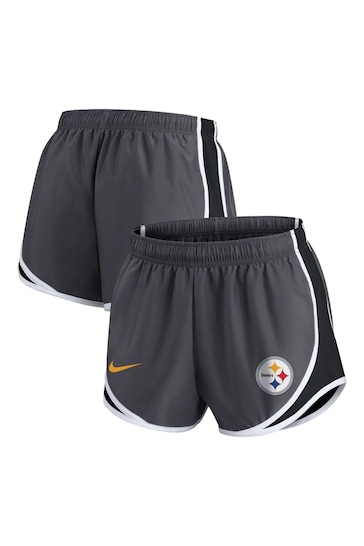 Nike Grey NFL Fanatics Womens Pittsburgh Steelers Shorts Womens