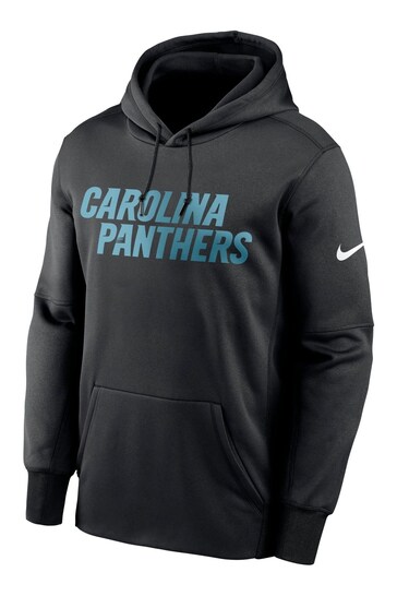 Nike Black NFL Fanatics Carolina Panthers Prime Wordmark Therma Pullover Hoodie
