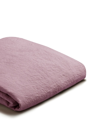 Piglet in Bed Raspberry Linen Duvet Cover