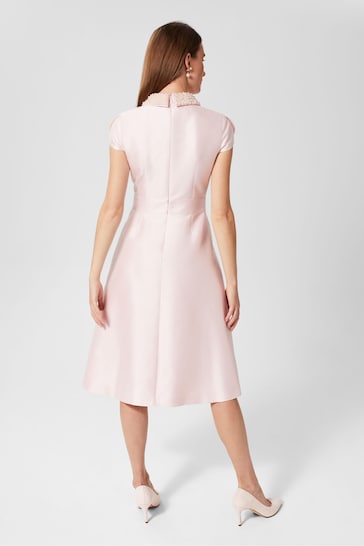 Buy Hobbs Pink Marcella Beaded Dress from the Next UK online shop
